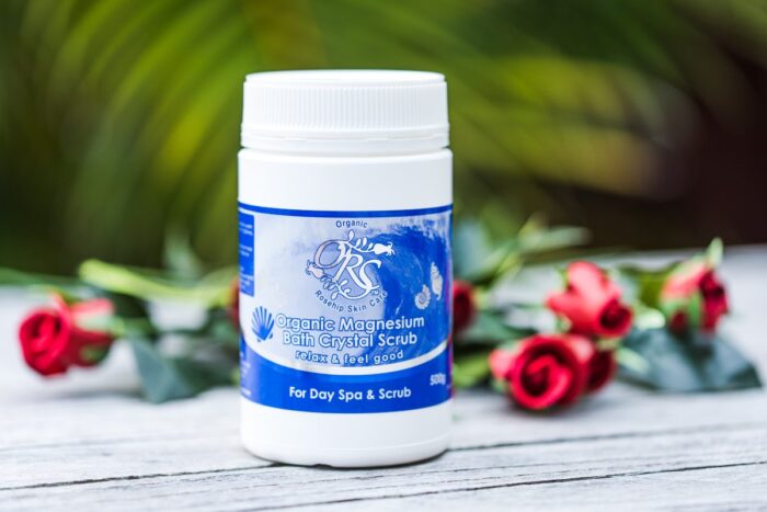 Magnesium Scrub Organic Rosehip Skincare 1